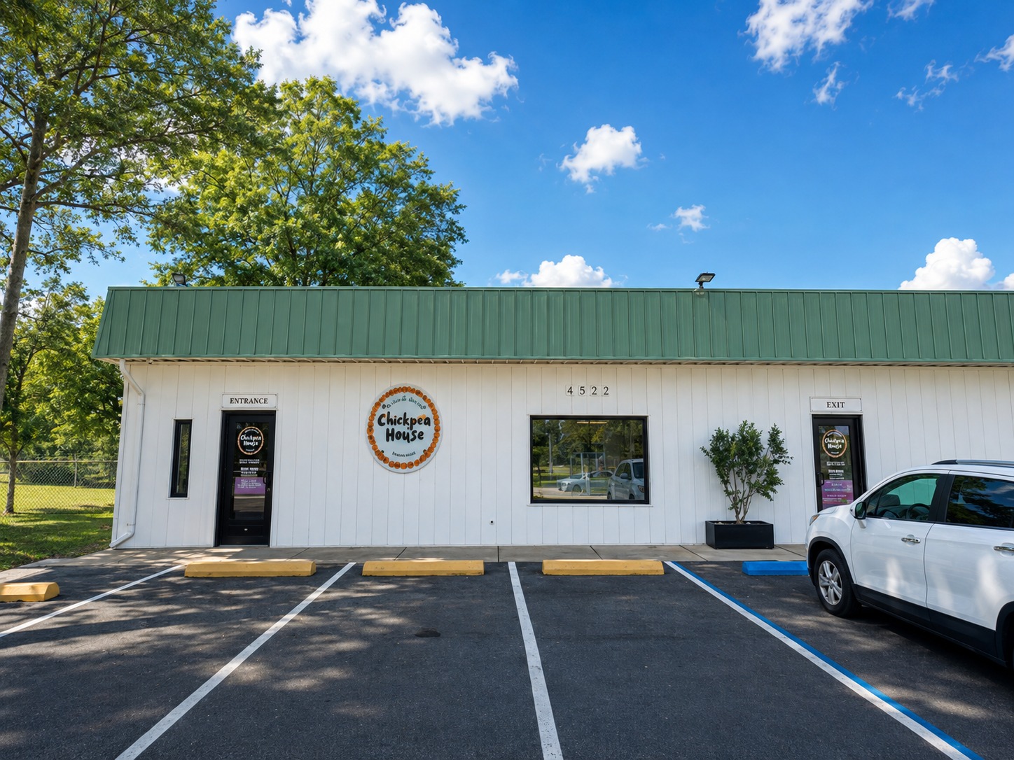 Completed exterior of Chickpea House #1 in Pensacola, Florida