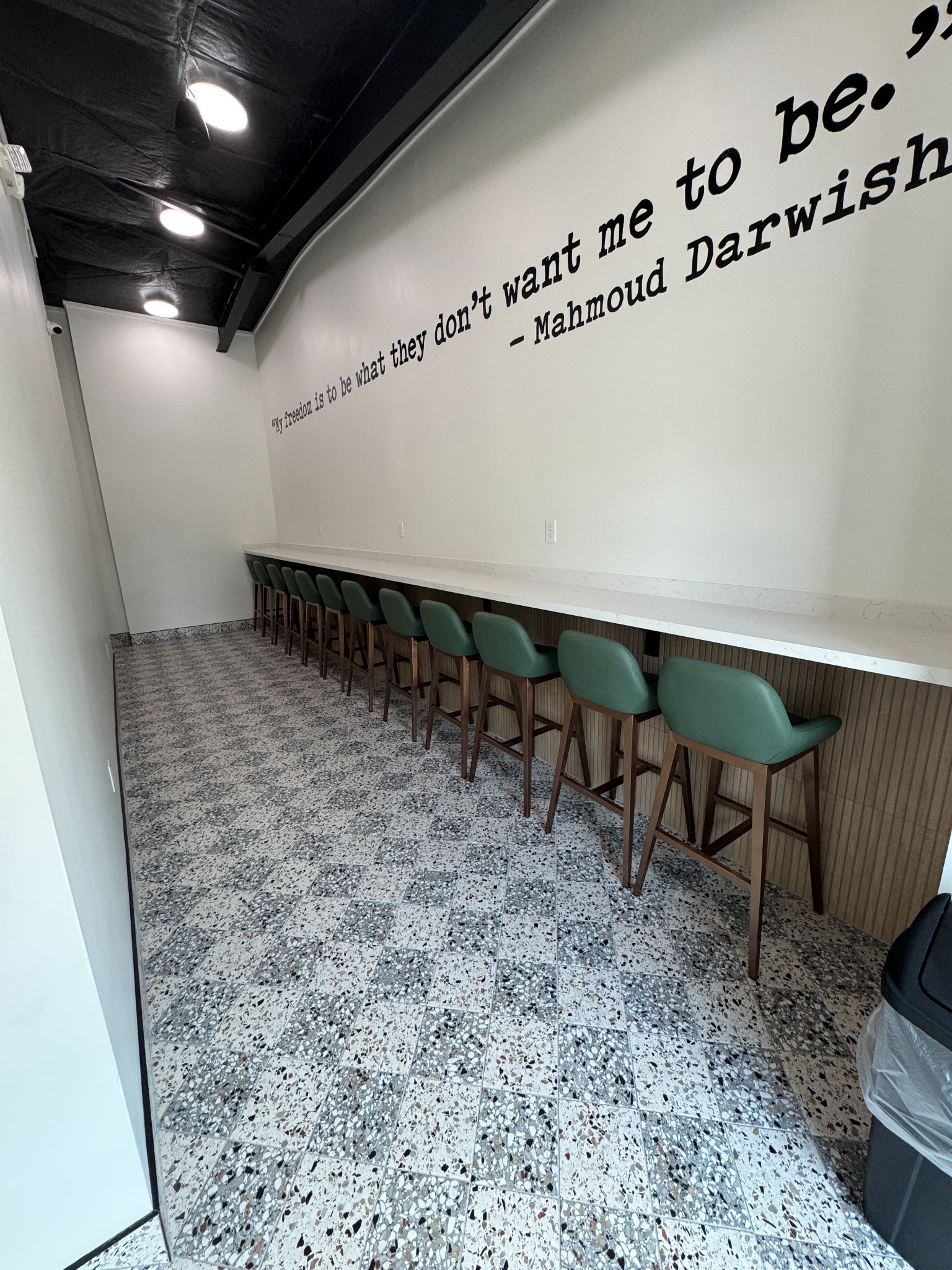Chickpea House #1 counter seating