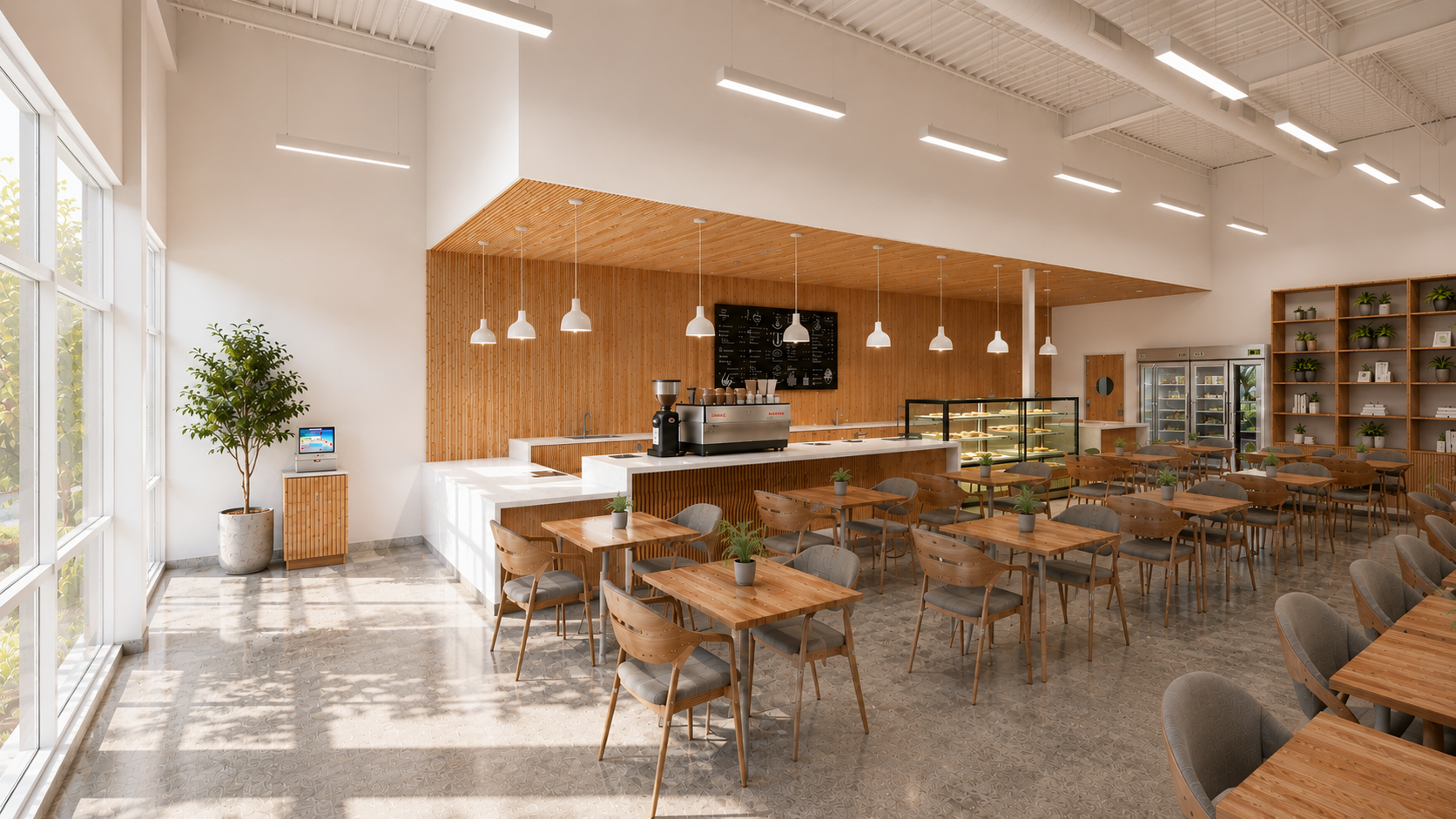 Roasted Coffee Shop interior