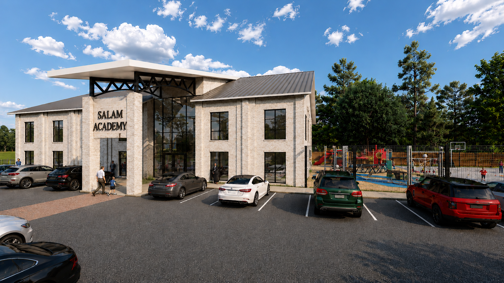 Main entrance of Salam Academy